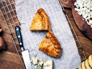 Chicken, Cheese or Steak & Stilton Pasties