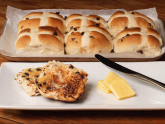 Chocolate Orange Hot Cross Buns (4 Pack)