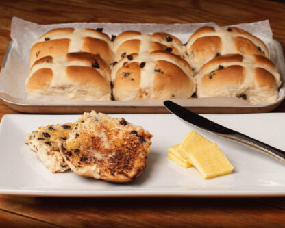 Chocolate Orange Hot Cross Buns (4 Pack)