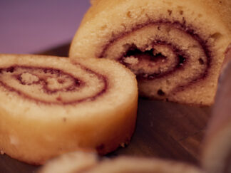 Gluten Free Strawberry Jam Swiss Roll