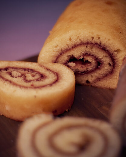Gluten Free Strawberry Jam Swiss Roll